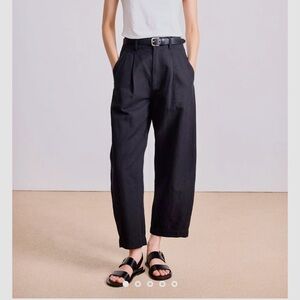 Apiece Apart Bari Crop Trouser in Black